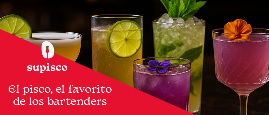 El pisco el favorito de los bartender